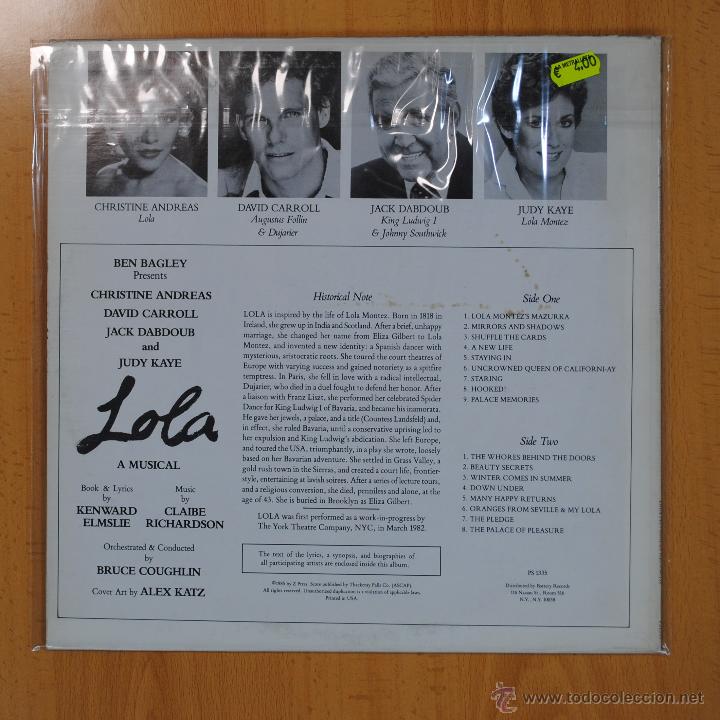 Discos de vinilo: CLAIBE RICHARDSON - LOLA - BSO - LP - Foto 2