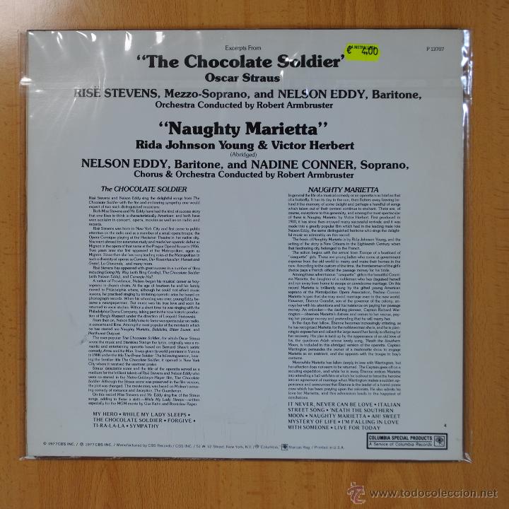 Discos de vinilo: ROBERT ARMBRUSTER - THE CHOCOLATE SOLDIER - BSO - LP - Foto 2