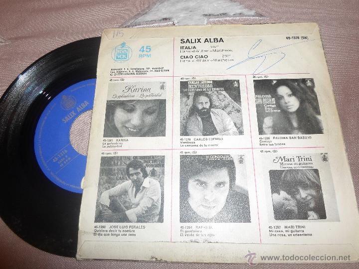 Discos de vinilo: SALIX ALBA - ITALIA - Foto 2