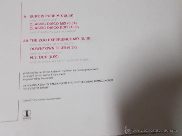 Discos de vinilo: NOMAD. 24 HOURS A DAY.  MAXI 12 - Foto 3