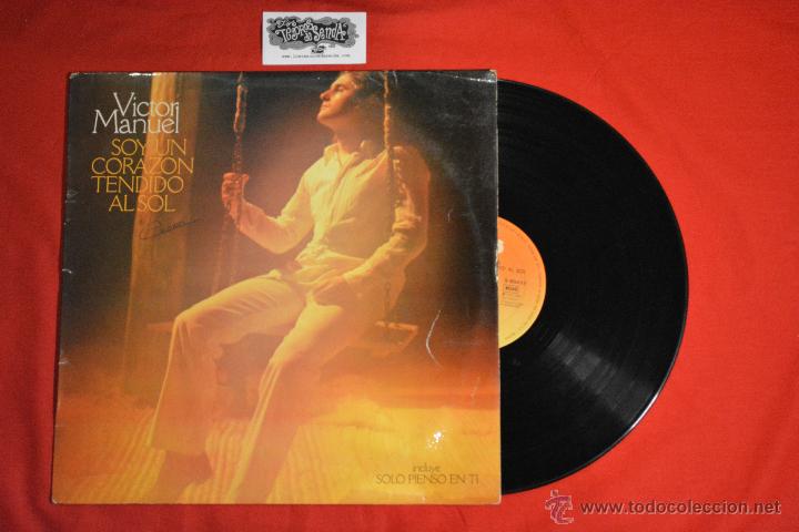 Discos de vinilo: V&iacute;ctor Manuel ?&ndash; Soy Un Corazon Tendido Al Sol - Vg/Vg - Foto 1