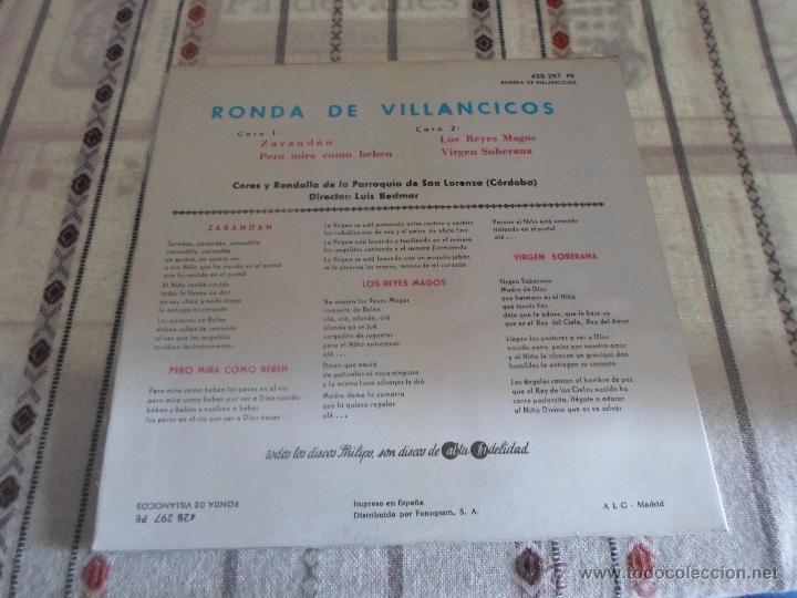 Discos de vinilo: RONDA DE VILLANCICOS - Foto 2