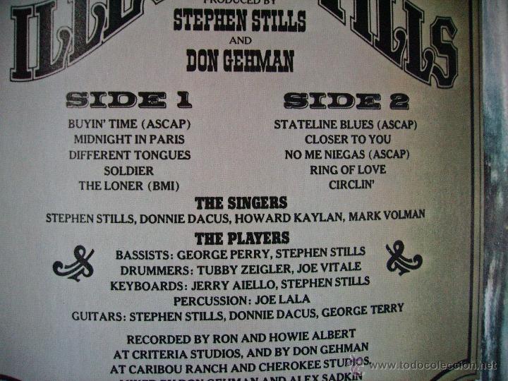 Discos de vinilo: STEPHEN STILLS ---- ILLEGAL STILLS - Foto 2
