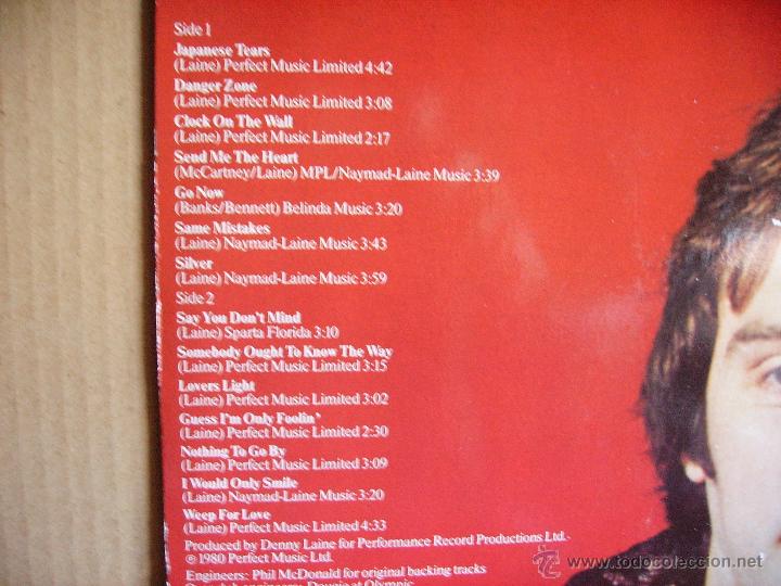 Discos de vinilo: DENNY LAINE ---- GO NOW - Foto 2