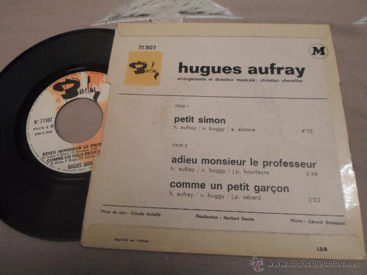 Discos de vinilo: HUGUES AUFRAY PETIT SIMON - Foto 2