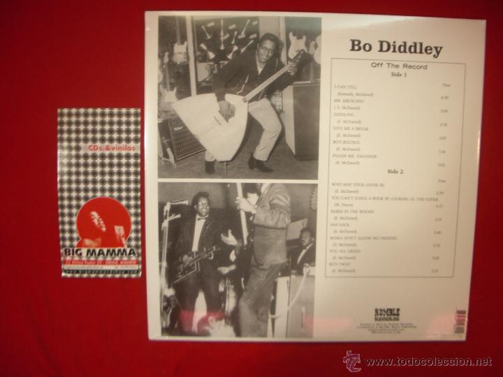 Discos de vinilo: BO DIDDLEY- OFF THE RECORD. LP. reedici&oacute;n. - Foto 2