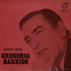 Discos de vinilo: GREGORIO BARRIOS - EP VINILO 7’’ - EDITADO EN PORTUGAL - CANCIÓN LATINA + 3 - RODA