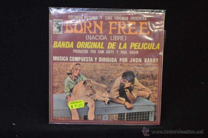 Discos de vinilo: BSO - BORN FREE (NACIDA LIBRE) - EP - Foto 1