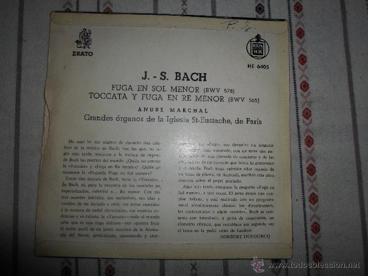 Discos de vinilo: J S BACH TOCCATA - Foto 2