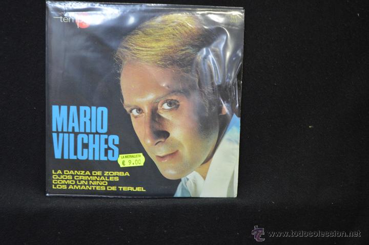 Discos de vinilo: MARIO VILCHES - LA DANZA DE ZORBA +3 - EP - Foto 1