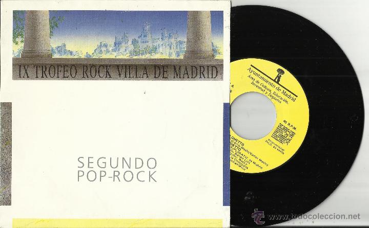 Disques de vinyle: iX TROFEO ROCK VILLA MADRID - DELGHETTO single promocional huye de aqui.1986