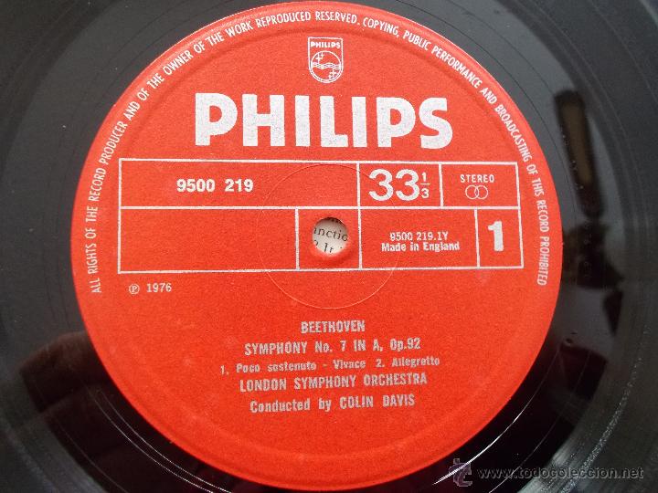 Discos de vinilo: BEETHOVEN.SYMPHONY N&ordm; 7.. COLIN DAVIS - Foto 2