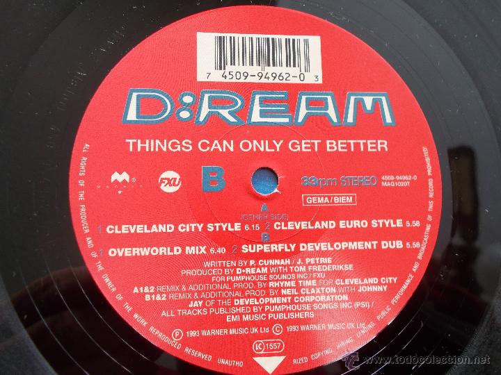 Discos de vinilo: D:REAM. THINGS CAN ONLY GET BETTER - Foto 2