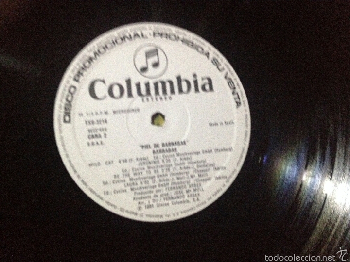 Discos de vinilo: Disco vinilo barrabas *promocional* - Foto 2
