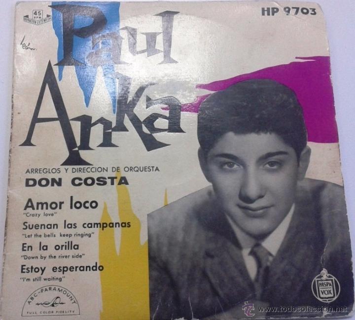 Discos de vinilo: Paul Anka. Amor loco - Foto 1