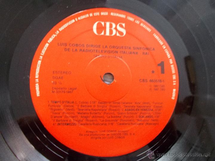Discos de vinilo: LUIS COBOS. TEMPO DE ITALIA - Foto 2