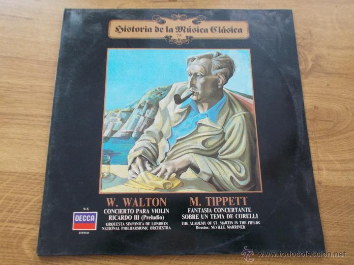 Discos de vinilo: HISTORIA DE LA MUSICA CLASICA N&ordm; 75. W. WALTON. M. TIPPETT