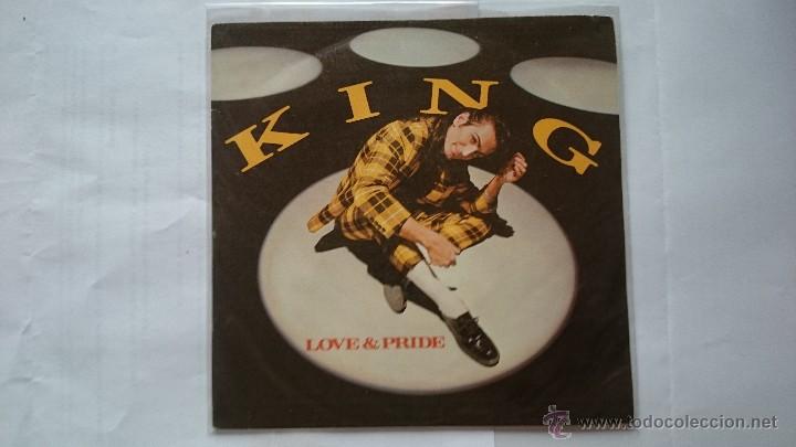 Discos de vinilo: KING - LOVE & PRIDE / DONT STOP (PROMO 1985) - Foto 1
