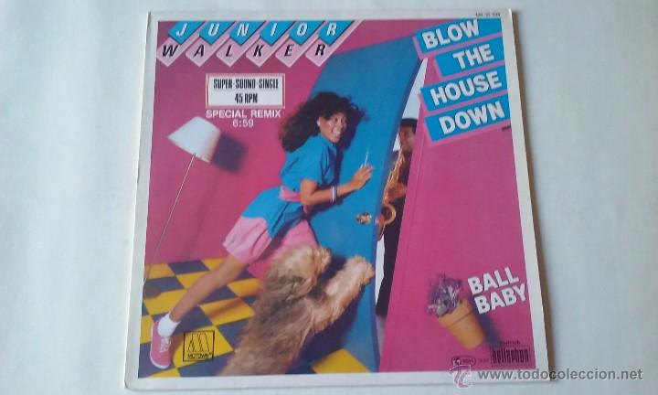 Discos de vinilo: Junior Walker - Blow The House Down - 1983 - Foto 1