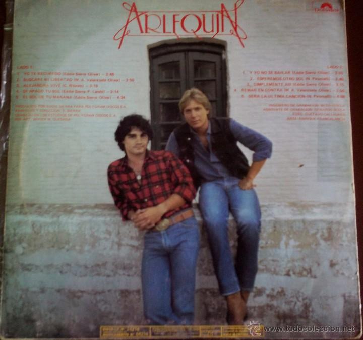 Discos de vinilo: LP argentino de Arlequ&iacute;n a&ntilde;o 1985 - Foto 2