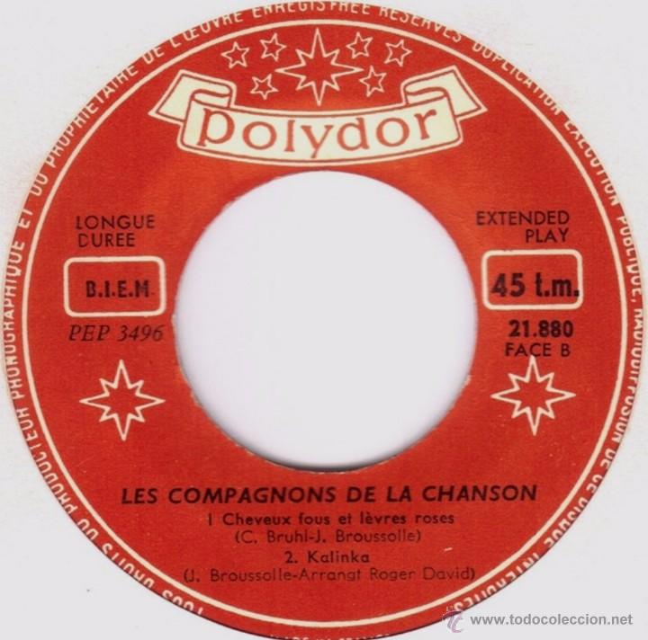 Discos de vinilo: EP franc&eacute;s de Les Compagnons de la Chanson a&ntilde;o 1962 - Foto 4