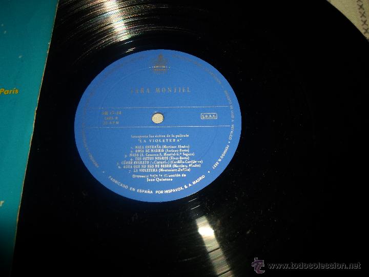 Discos de vinilo: SARA MONTIEL LA VIOLETERA - Foto 2