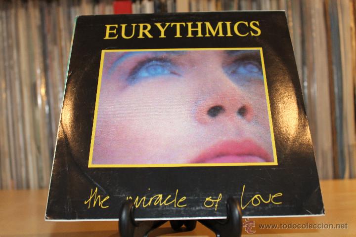 Discos de vinilo: EURYTHMICS SG JTHE MIRACLE OF LOVE 80'S SPAIN PROMO