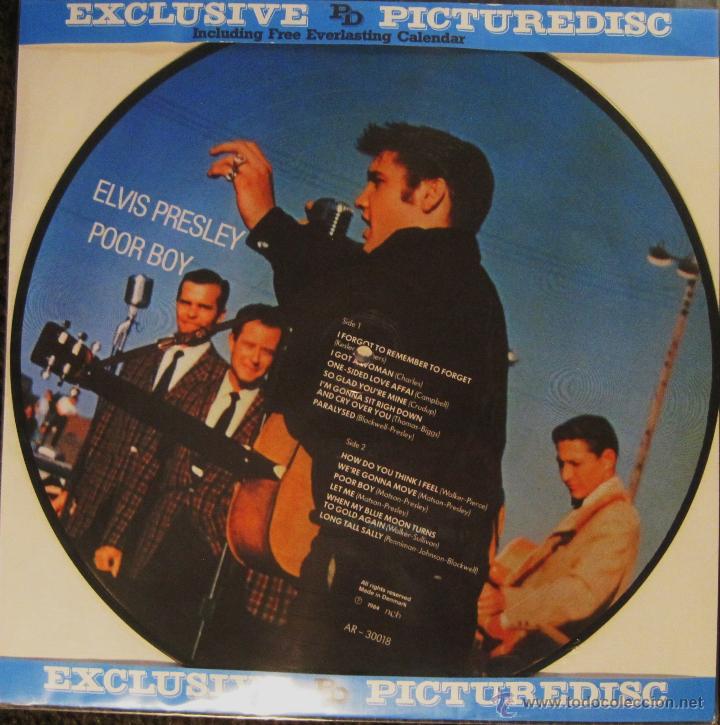 Discos de vinilo: ELVIS PRESLEY PICTUREDISC POOR BOY - Foto 2