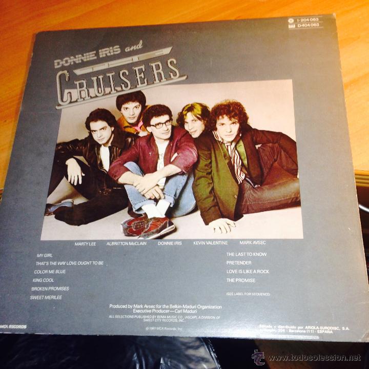 Discos de vinilo: DONNIE IRIS (KING COOL) LP ESPA&Ntilde;A 1981 (B-8) - Foto 3