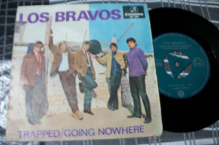 Discos de vinilo: LOS BRAVOS - TRAPPED + GOING NOWHERE - SINGLE 1966 - Foto 1