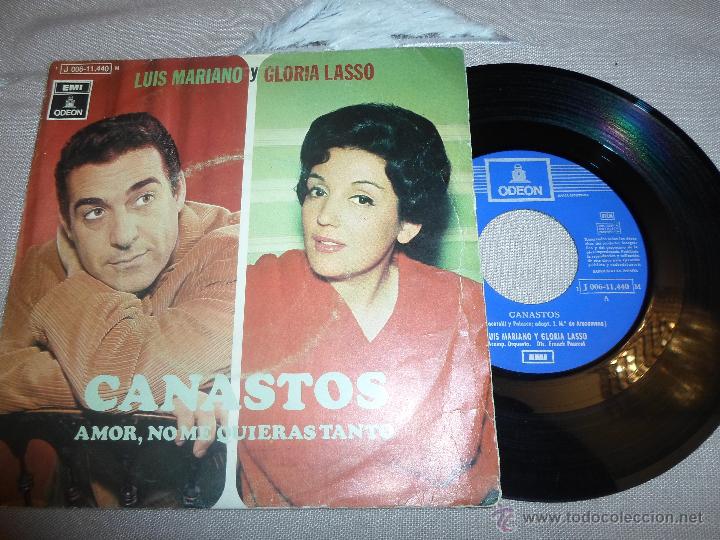 Discos de vinilo: LUIS MARIANO y GLORIA LASSO - CANASTOS - Foto 1