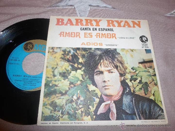 Discos de vinilo: BARRY RYAN - AMOR ES AMOR - Foto 2