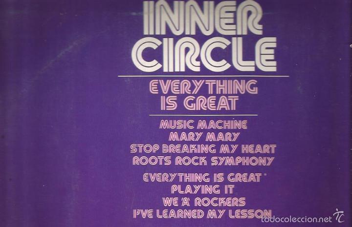Discos de vinilo: LP INNER CIRCLE : EVERYTHING IS GREAT - Foto 2