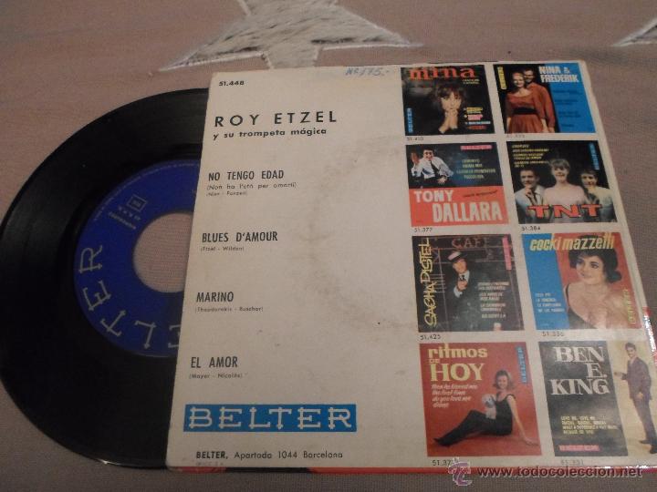 Discos de vinilo: ROY ETZEL  NO TENGO EDAD - Foto 2