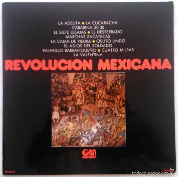 Dischi in vinile: ANTONIO BRIBIESCA Y SUS GUITARRAS, REVOLUCI&Oacute;N MEXICANA - LP ESPA&Ntilde;A 1974, COMO NUEVO