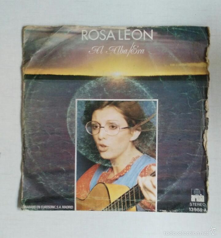 Discos de vinilo: Rosa Leon: Al Alba (Single) - Foto 1