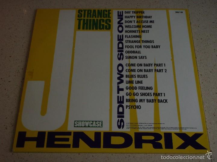 Discos de vinilo: Jimi Hendrix &lrm;&ndash; Strange Things UK,1985 Showcase - Foto 2