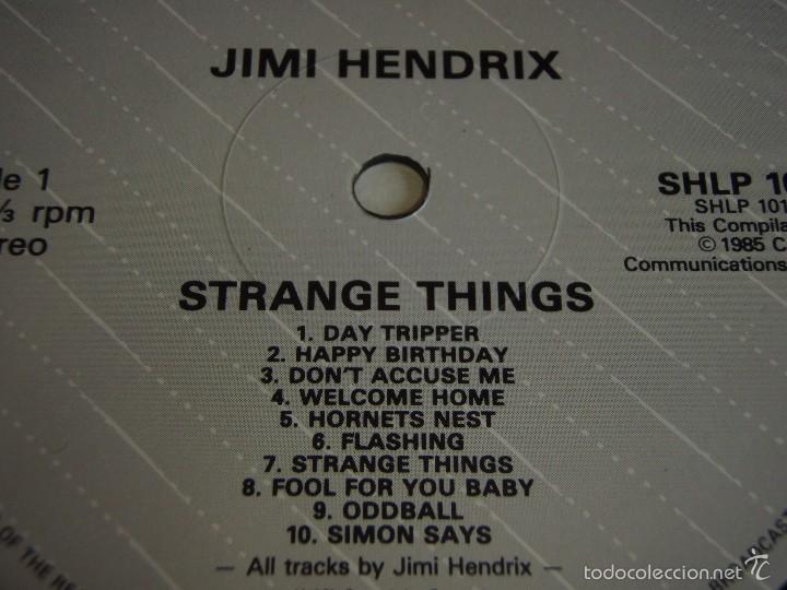 Discos de vinilo: Jimi Hendrix &lrm;&ndash; Strange Things UK,1985 Showcase - Foto 3