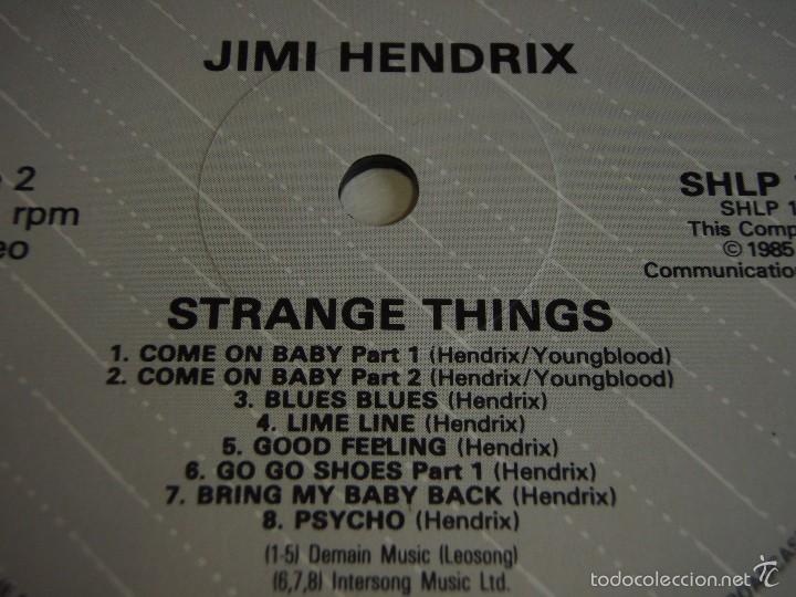 Discos de vinilo: Jimi Hendrix &lrm;&ndash; Strange Things UK,1985 Showcase - Foto 4