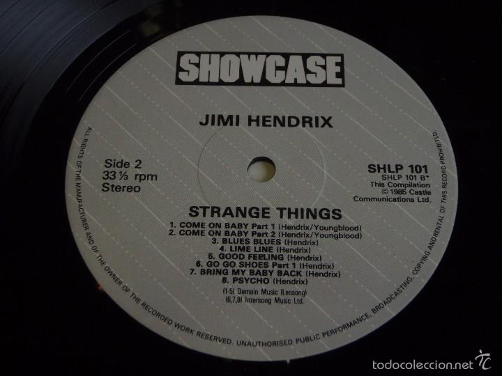 Discos de vinilo: Jimi Hendrix &lrm;&ndash; Strange Things UK,1985 Showcase - Foto 5