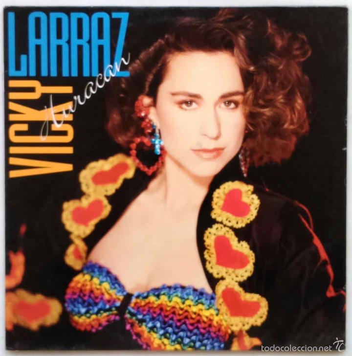 Discos de vinilo: VICKY LARRAZ, HURAC&Aacute;N - LP ESPA&Ntilde;A - Foto 1