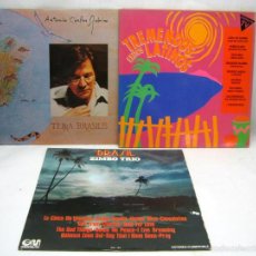 Discos de vinilo: ·LOTE 3 DISCOS LP VINTAGE - BRASIL ZIMBO TREMENDOS ÉXITOS LATINOS. Lote 55181935