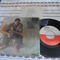 Discos de vinilo: JOAN MANUEL SERRAT - CANÇÓ DE MATINADA 1966 CON LETRA. Lote 96189211