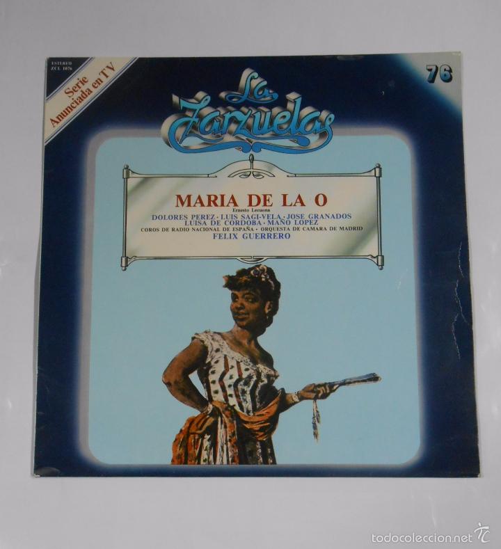 Discos de vinilo: LAS ZARZUELAS N&ordm; 76. MARIA DE LA O. ERNESTO LECUONA. TDKDA4