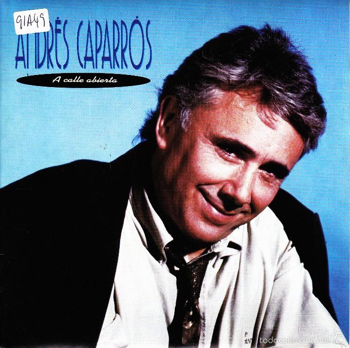 Vinyl records: ANDRES CAPARROS-A CALLE ABIERTA + A UN METRO ESCASO SINGLE VINILO 1991 SPAIN