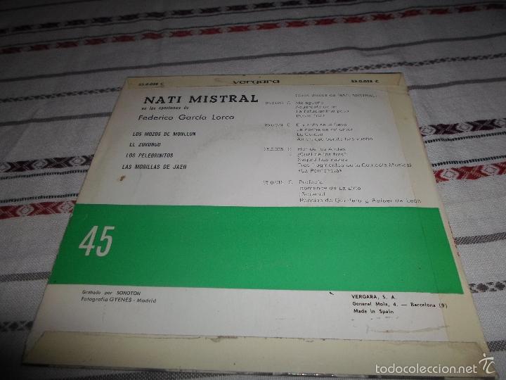Discos de vinilo: NATI MISTRAL CANTA GARCIA LORCA - Foto 2