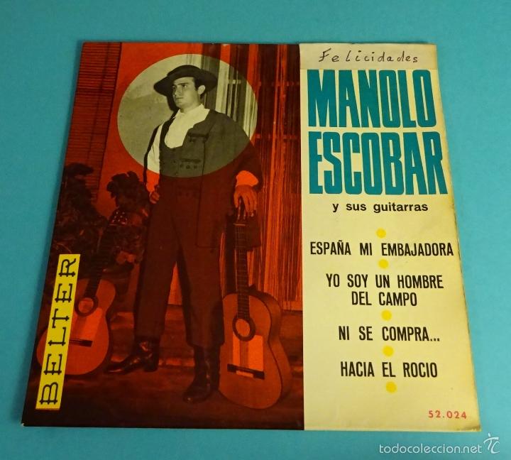 Discos de vinilo: MANOLO ESCOBAR Y SUS GUITARRAS. BELTER - Foto 1