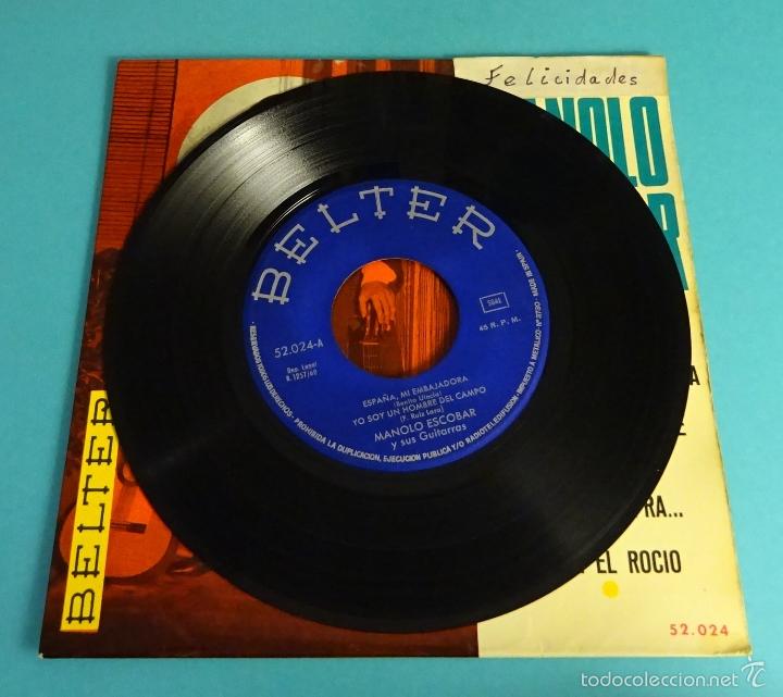 Discos de vinilo: MANOLO ESCOBAR Y SUS GUITARRAS. BELTER - Foto 3