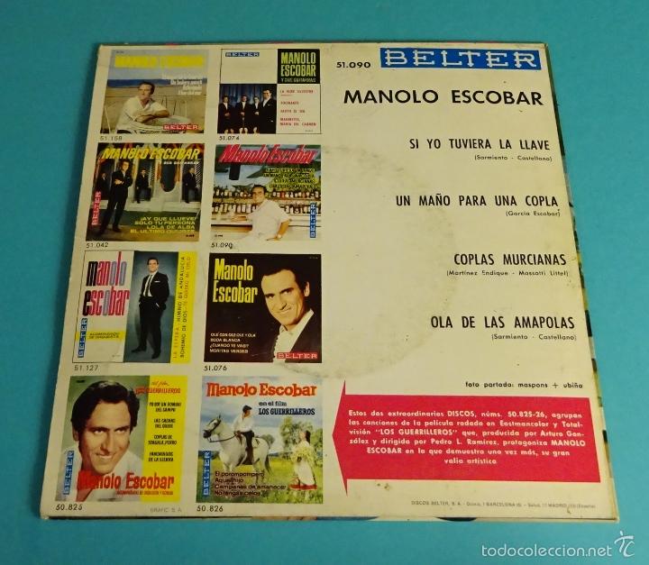 Discos de vinilo: MANOLO ESCOBAR. BELTER - Foto 2