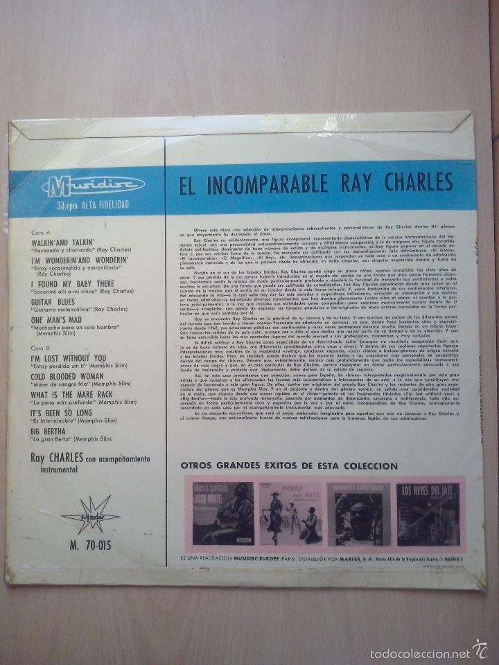 Discos de vinilo: el imcomparable ray charles- lp marfer 1966 - Foto 2